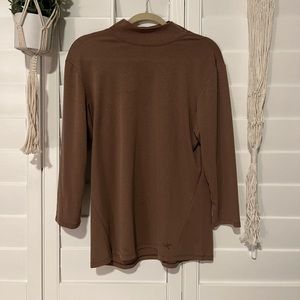 Arc’teryx Knit high Neck Shirt in Chocolate